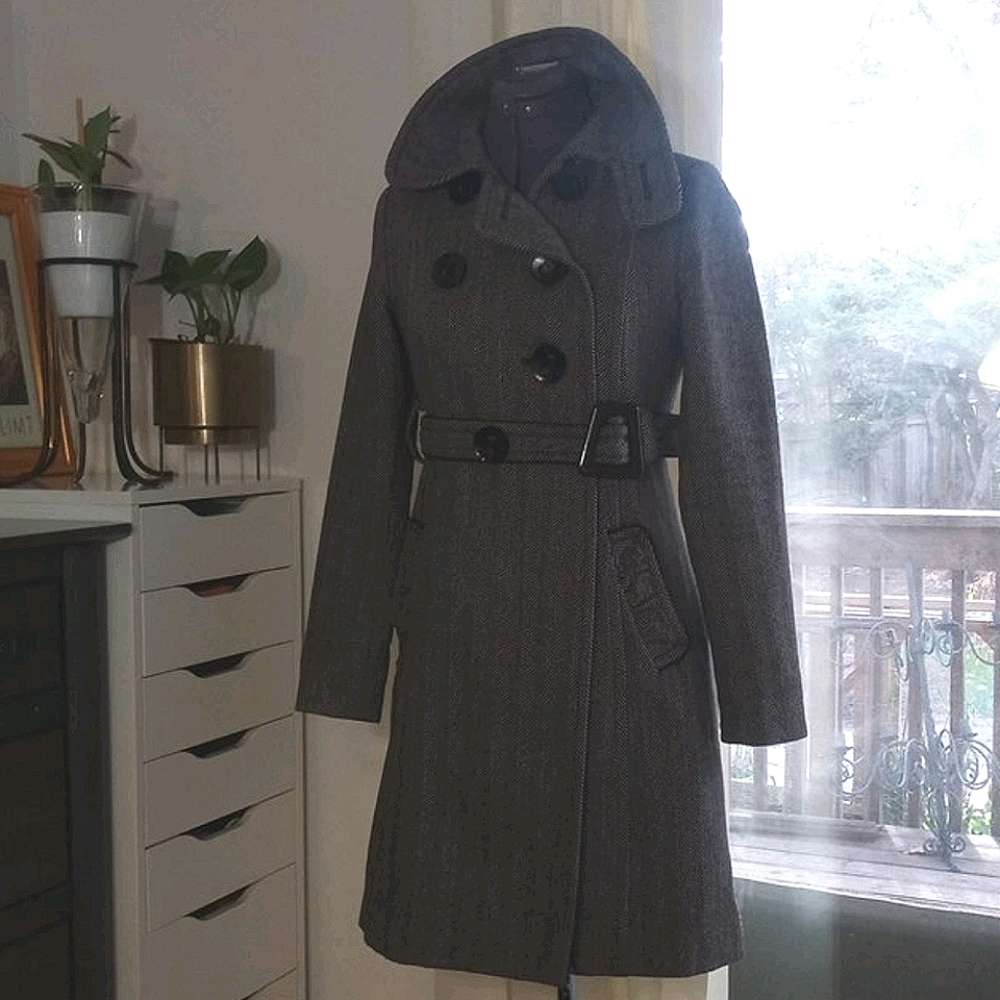 Soia Kyo wool tweed coat XS
